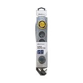 Listwa zasilająca antyprzepięciowa Qoltec Quick Switch | 4 gniazda | 2,5m | szara