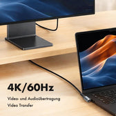 Kabel USB 3.2 Gen2 LogiLink CU0272 USB-C - USB-C, M/M, 10 Gb/s, 100 W, 4K, kątowy, czarny, 2m