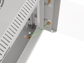 Szafa instalacyjna Rack Lanberg Wisząca 10" 9U 300x300 Drzwi Przeszklone (flat pack) Szara