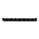 Patch panel Intellinet 24 porty, otwarty z tacką, czarny