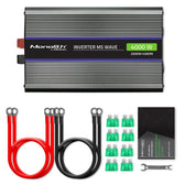 Przetwornica napięcia Qoltec Monolith 4000 MS Wave | 12V na 230V | 2000/4000W | USB