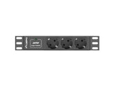 Listwa zasilająca Lanberg do szaf 10" 1U 16A PDU 3x Schuko 2m czarna