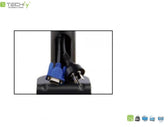 Uchwyt biurkowy Techly 13"-20", 6x10kg na 6 monitorów regulowany