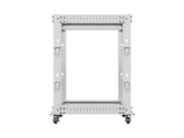 Stojak Open Rack 19" Lanberg 15U 600x600 regulowany szary