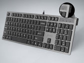 Klawiatura przewodowa A4Tech KV-300H USB czarno-grafitowa
