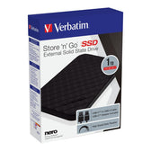 Dysk SSD zewnętrzny Verbatim Store n Go 1TB 2,5" USB-C 3.2 Gen 1 czarny