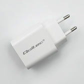 Ładowarka sieciowa Qoltec Super Quick PD | USB-C | 20W | 5-12V | 1.67-3A | Biała