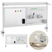 Przegroda biurkowa / organizer Ergo Office ER-301 W, max. obciążenie 10kg, biała tablica, szerokość 1116mm, biała