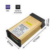 Zasilacz impulsowy LED Qoltec IP45 | 250W | 12V | 20A | Wodoodporny