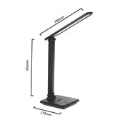 Lampka biurkowa LED Maclean MCE614 B, max. 9W, 220-240V AC, możliwość zmiany barwy, ściemnialna, 450lm, czarna