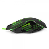 Mysz przewodowa Esperanza MX403 Apache optyczna Gaming 6D USB zielono-czarna