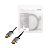 Kabel HDMI LogiLink CHA0101 4K/60 Hz, aluminium, 2m