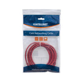PatchCord 100% miedź Intellinet Cat.6 UTP, 1,5m, czerwony