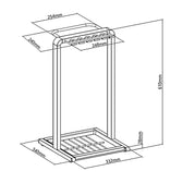 Stojak na parasole kompaktowy Maclean MC-472 332x340x610mm