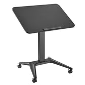 Biurko stolik mobilny na laptop Maclean MC-453B, czarne pneumatyczna regulacja wysokości 80x52cm 8kg max 109cm wys