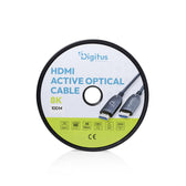 Kabel DIGITUS połączeniowy hybrydowy HDMI AOC HDMI-A męski-męski HDMI 2.1 UHD-2 8K@60Hz 48Gbps HDR, eARC, HDCP 2.2, CEC 100m