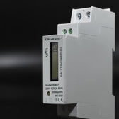 Miernik zużycia enrgii Qoltec na szynę DIN | jednofazowy elektroniczny licznik | 230V | LCD | 2P | Slim