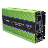 Przetwornica napięcia Qoltec Monolith | ładowanie baterii | UPS | 2500W | 5000W | 12V na 230V | Czysty Sinus | LCD