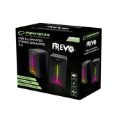 Głośniki 2.0 Esperanza USB LED Rainbow Frevo EGS105