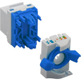 Moduł Keystone Techly RJ45 U/UTP Cat.6a samozaciskowy biały