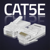 Wtyk QOLTEC złącze modularne RJ45 | CAT5e | UTP | Pozłacane styki | 10 sztuk