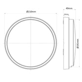 Lampa LED Maclean MCE342 GR ścienno sufitowa szara