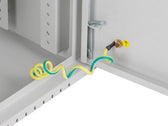 Szafa instalacyjna Lanberg rack wisząca 19" 4U+3U 540x200 niskoprofilowa szara (złożona)