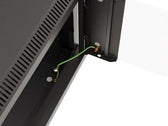 Szafa instalacyjna Rack wisząca 19" 9U 540x350 czarna Drzwi przeszklone Lanberg (flat pack)