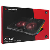 Podstawka chłodząca Rampage AD-RC12 Claw pod laptop 15-17" RGB regulowana