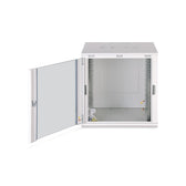 Szafa sieciowa wisząca jednosekcyjna DIGITUS Dynamic 19" 12U, 600x600, drzwi szyba, szary, niezmontowana, 60kg