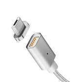 Kabel USB 2.0 Maclean MCE160 USB A (M) - Micro USB B (M) magnetyczny, Quick & Fast Charge, srebrny, 1m
