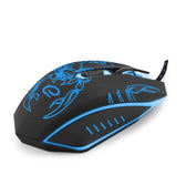 Mysz przewodowa Esperanza MX203 Scorpio optyczna Gaming 6D USB czarno-niebieska