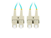Patchcord światłowodowy Lanberg MM SC/UPC-SC/UPC DUPLEX 3.0mm OM3 50/125 LSZH 2m aqua