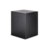 Szafa sieciowa wisząca jednosekcyjna DIGITUS Dynamic 19" 16U, 600x600, drzwi szyba, czarny, niezmontowana, 60kg
