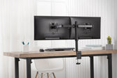 Uchwyt biurkowy podwójny (zacisk) DIGITUS 2xLCD max. 32"max. 2x 8kg uchyl.-obrot quick-release