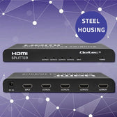 Rozdzielacz aktywny Qoltec Splitter 4 x HDMI 4K x 2K | 6Gb/s | 60Hz