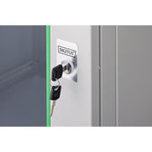 Szafa sieciowa wisząca jednosekcyjna DIGITUS Dynamic 19" 16U, 600x600, drzwi szyba, szary, niezmontowana, 60kg