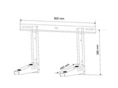 Uchwyt wspornik Maclean MC-622 do klimatyzatora do 100kg, komplet