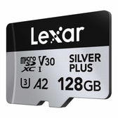 Karta pamięci Lexar microSDXC Silver Plus 128GB V30 UHS-I U3 A2 205/150MB/s