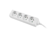 Listwa przedłużacz Lanberg 1,5m biała 4x 230V PL, kabel wykonany z pełnej miedzi