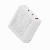 Ładowarka sieciowa DIGITUS GaN II 140W, 3x USB-C, 1x USB-A, PD 3.0, QC 3.0, Biała