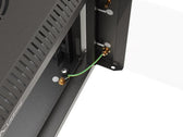 Szafa instalacyjna Rack Lanberg Wisząca 10" 9U 300x300 Drzwi Przeszklone (flat pack) Czarna