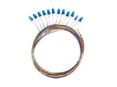 Pigtail światłowodowy Lanberg SM LC/UPC SEMI TIGHT 9/125 G657A1 12X2M Multikolor