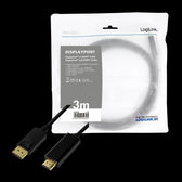 Kabel adapter LogiLink CV0128 DisplayPort 1.2 - HDMI 1.4, 3m