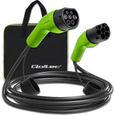 Kabel EV Qoltec typ2 do ładowania samochodu | 230V | 7kW | 32A | 5m