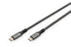 Kabel połączeniowy DIGITUS PREMIUM USB 4.0 Typ USB C/USB C M/M 20Gbps PD 3.0 60W 8K 30Hz czarny nylon 3m