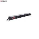 Listwa zasilająca Intellinet Rackowa 19" 1U, 8 gniazd Schuko, 3m