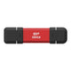 Dysk zewnętrzny SSD Silicon Power DS72 500GB USB-A USB-C (1050/850 MB/s) czerwony