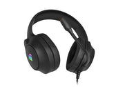 Słuchawki z mikrofonem Genesis Neon 213 RGB nauszne czarne