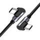 Kabel kątowy USB-C - USB-C Ugreen US323 60W 1m - szary